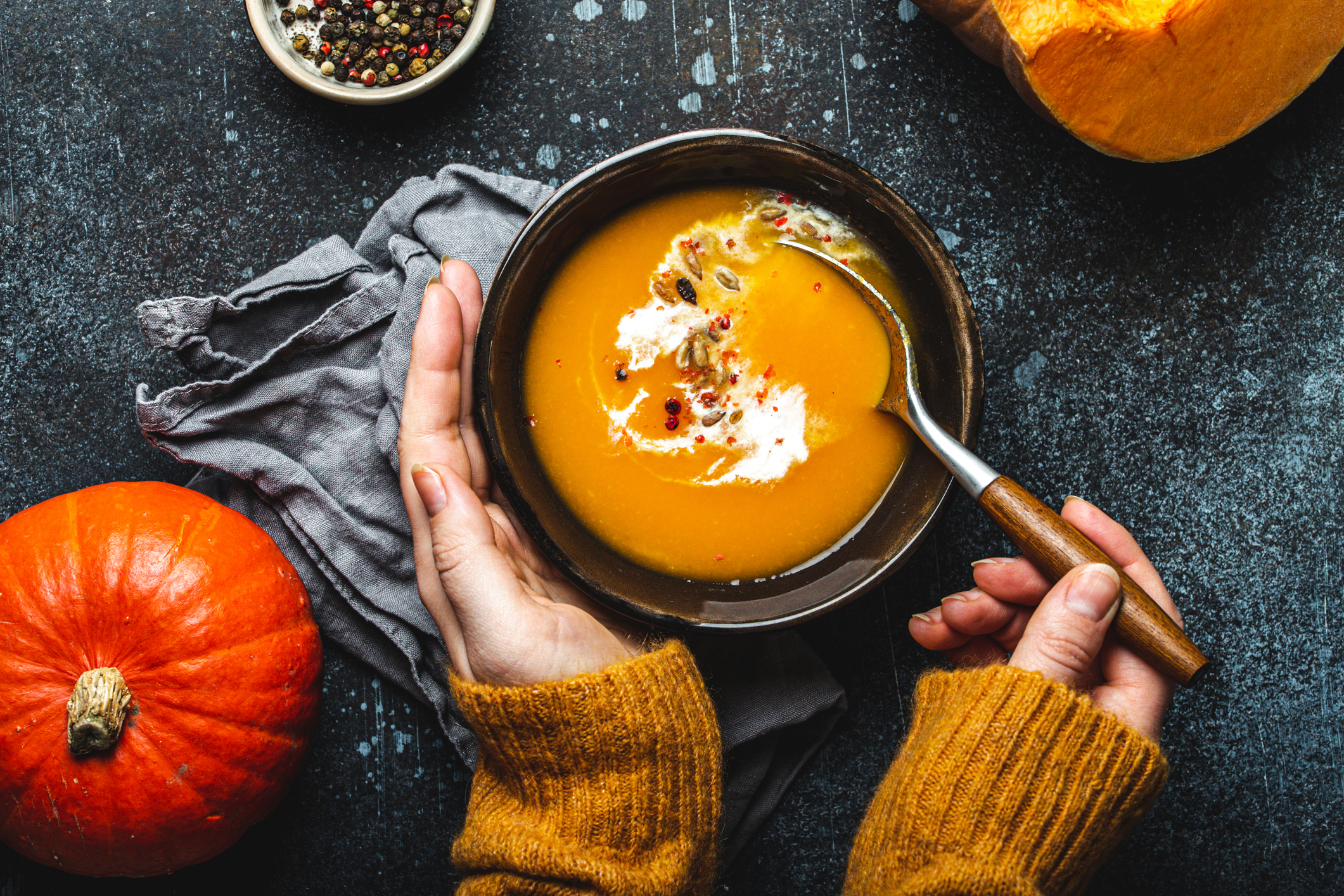 Thai Curried Pumpkin Soup - Gimme Some Oven